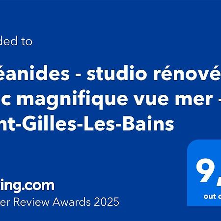 Oceanides - Studio Renove Avec Magnifique Vue Mer - Saint-Gilles-Les-Bains Exteriör bild